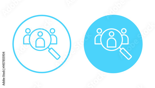 Hiring icon vector. Search job vacancy sign and symbol. Human resources concept. Recruitment