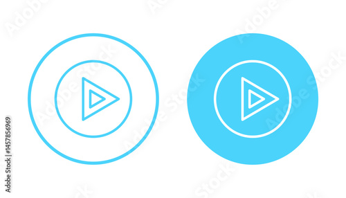 Free Download Play icon vector. Play button sign and symbol - GFXLoad