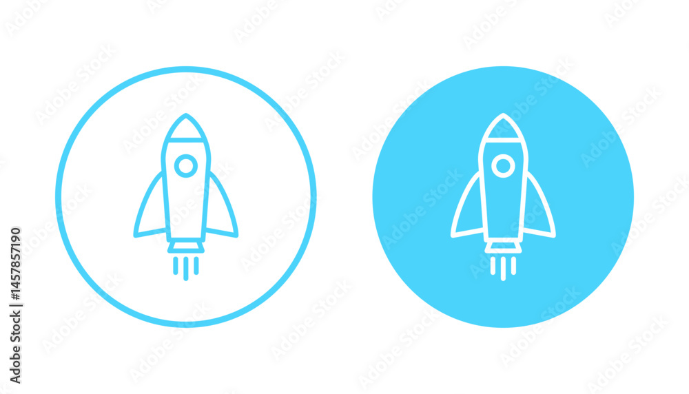 Rocket icon vector. Startup sign and symbol. rocket launcher icon Rocket icon vector. Startup sign and symbol. rocket launcher icon
