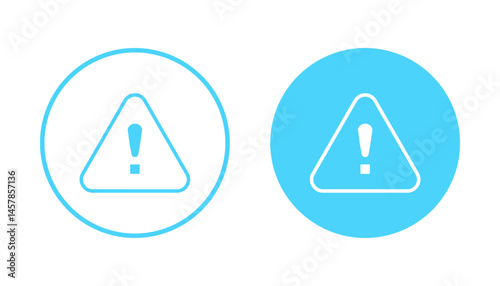 Exclamation danger icon vector. attention sign and symbol. attention sign