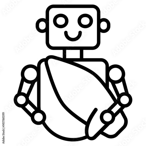 AI Surf Instructor icon with outline style and pixel perfect base. Suitable for website design, logo, app and UI. Based on the size of the icon in general, so it can be reduced.