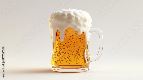 A frothy glass of beer