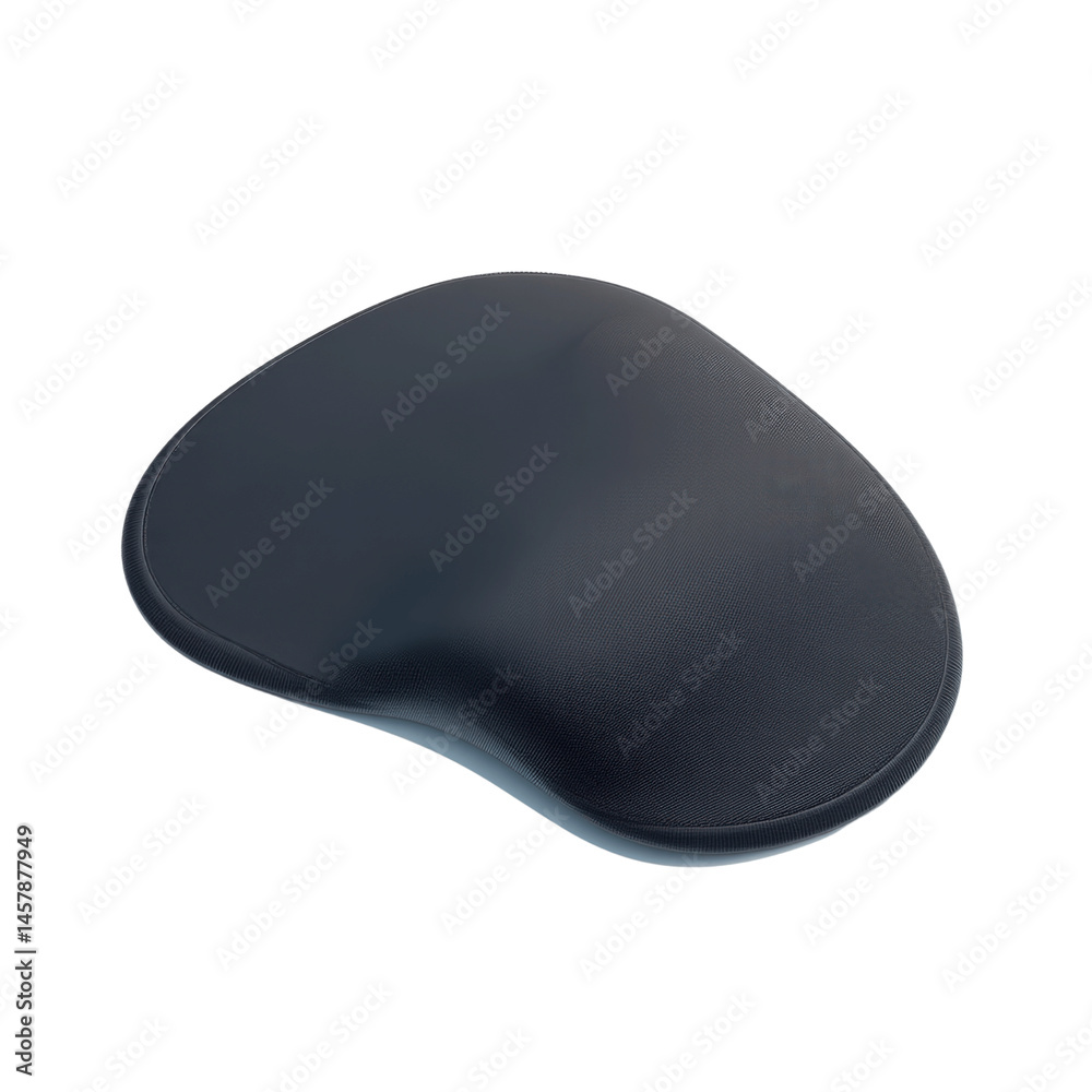 Ergonomic Mouse Pad, Dark Gray, 3D Render Ergonomic Mouse Pad, Dark Gray, 3D Render