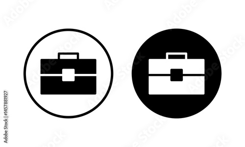 Briefcase icon vector illustration. suitcase sign and symbol. luggage symbol.