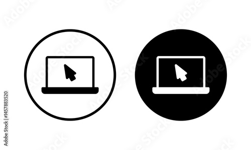 Laptop icon vector illustration. computer sign and symbol