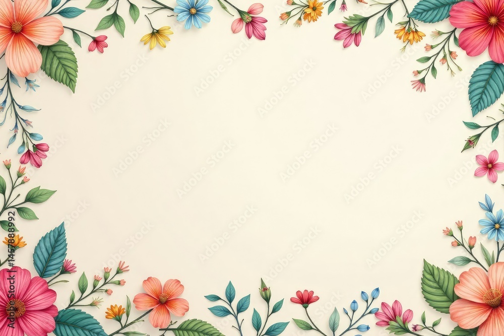 Subtle repeating floral motif on a neutral backdrop , flower, peaceful, backdrop Subtle repeating floral motif on a neutral backdrop , flower, peaceful, backdrop