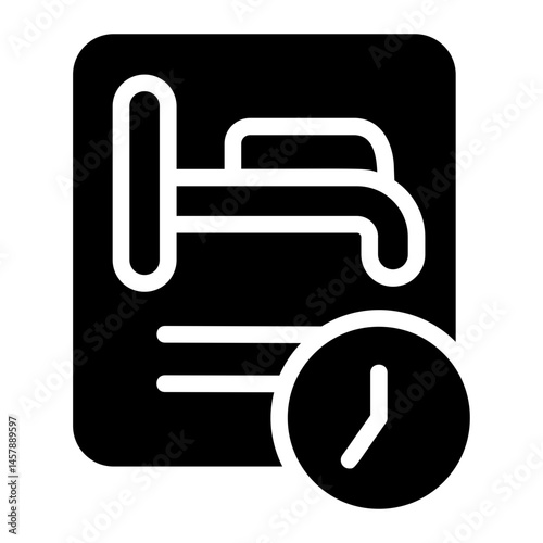 Hotel booking Solid Icon
