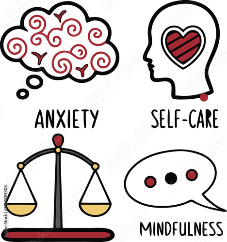 self care. meaningfull vectors. health and fitness. 