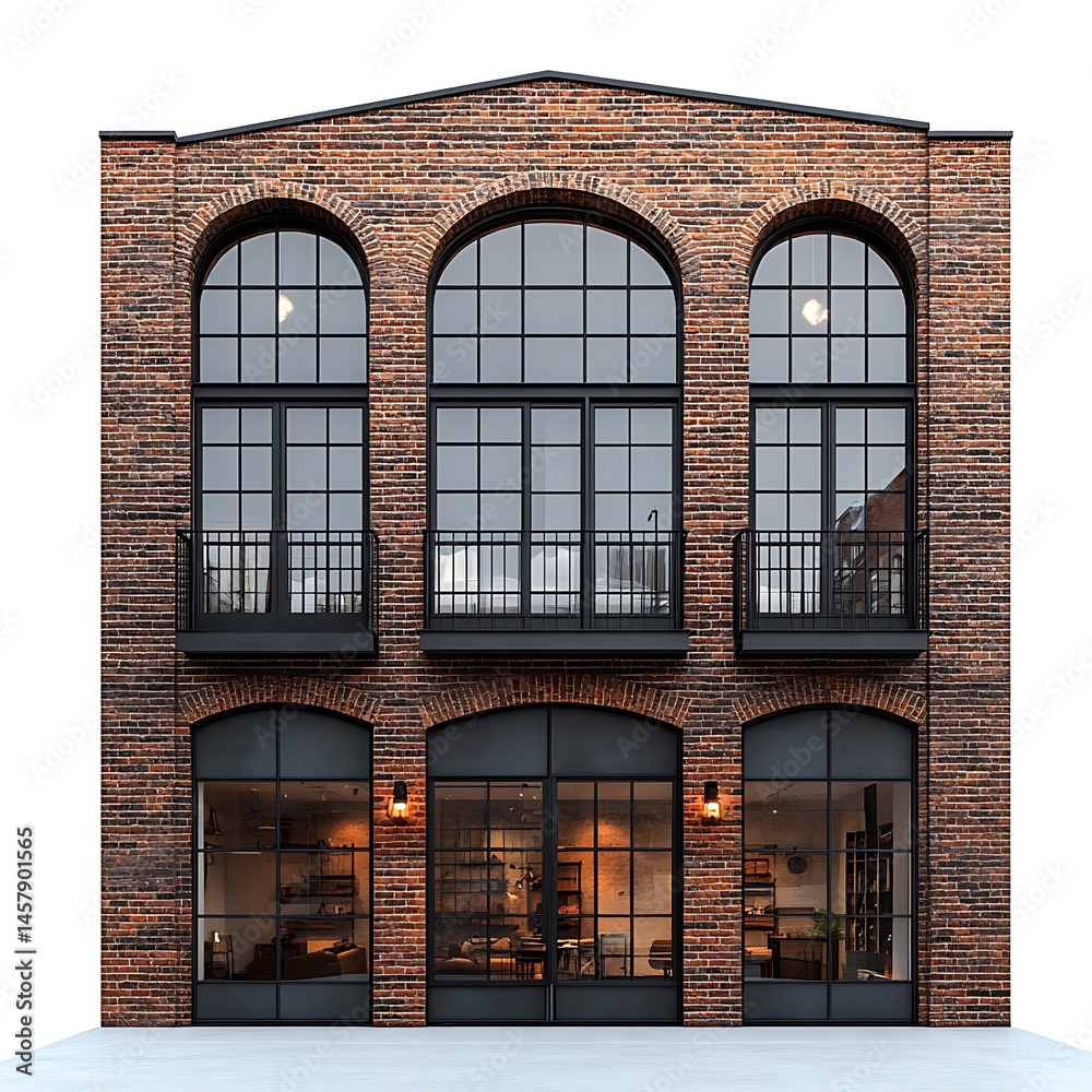 Obraz premium windows of an old building