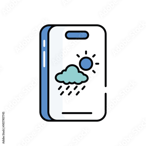 Weather update vector icon stock illustration