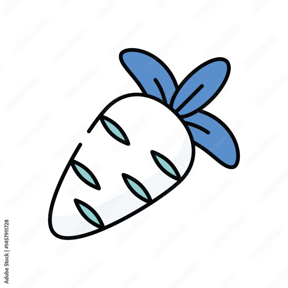 Carrot vector icon stock illustration Carrot vector icon stock illustration