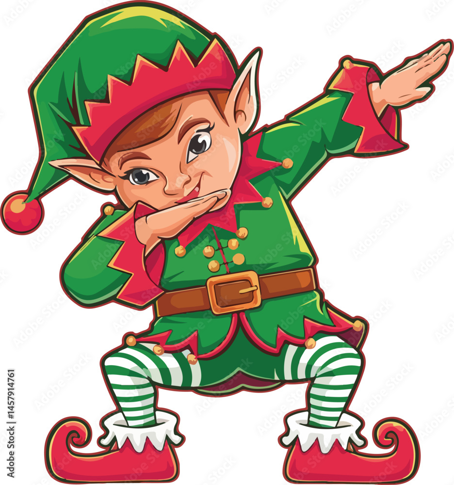 Dabbing Elf Vector Dabbing Elf Vector