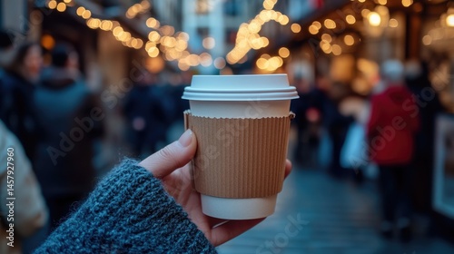 view of hands carrying drinks