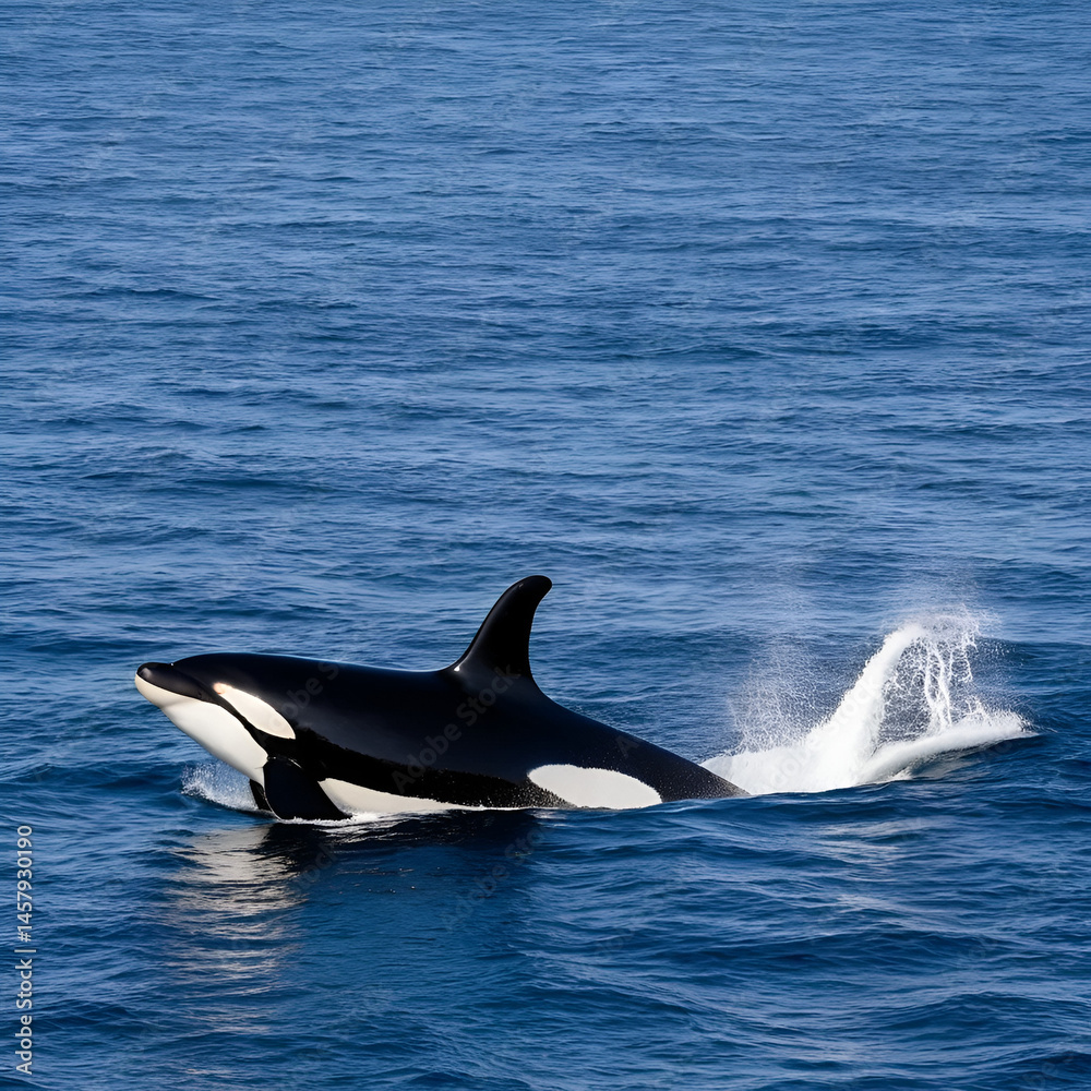 Naklejka premium Killer Whale - Orcinus orca, Shetlands, UK