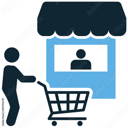 Sale icon vector for discount promotion, seasonal deal, and shopping offer. Ideal for marketing campaign, retail price drop, and product clearance illustration.