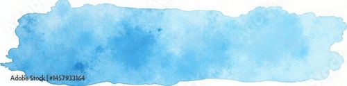 Abstract watercolor blot, light blue shades, uneven edges , edge, soft