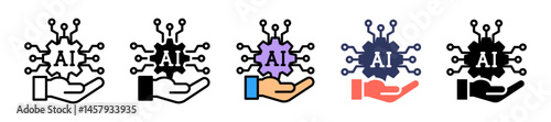 Ai Development multiple icon