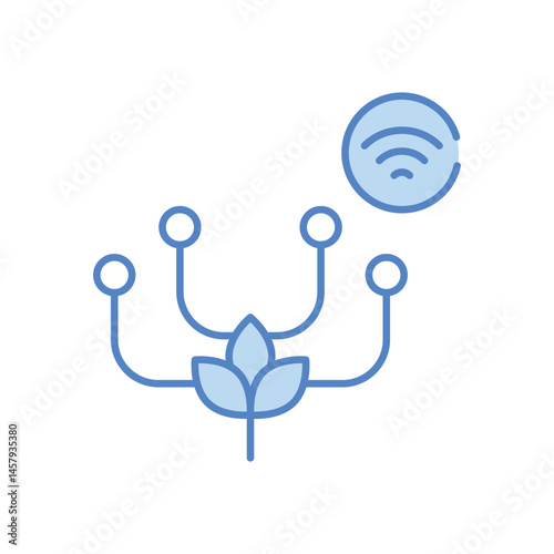 IoT Farming vector icon stock illustration