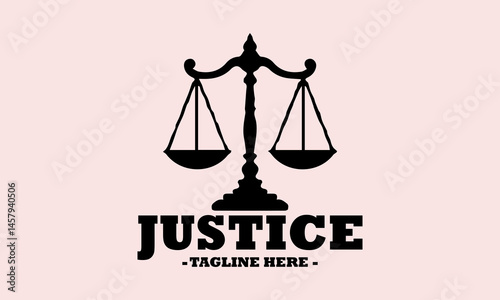 illustration vector design simple balance scale emphasizing equality and justice, judgment balance scale isolated on a transparent background emphasizing equality and justice logo art