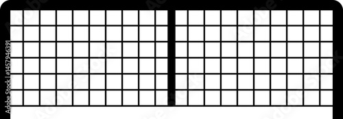 Pickleball Net Vector Illustration