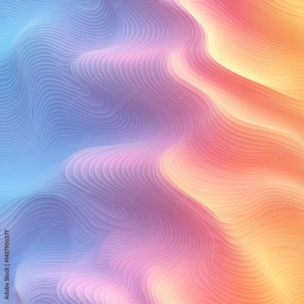 Obraz premium Gradient wavy texture background