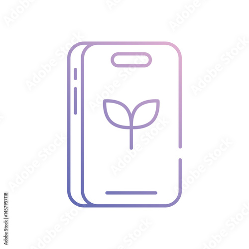 Agriculture App vector icon stock illustration
