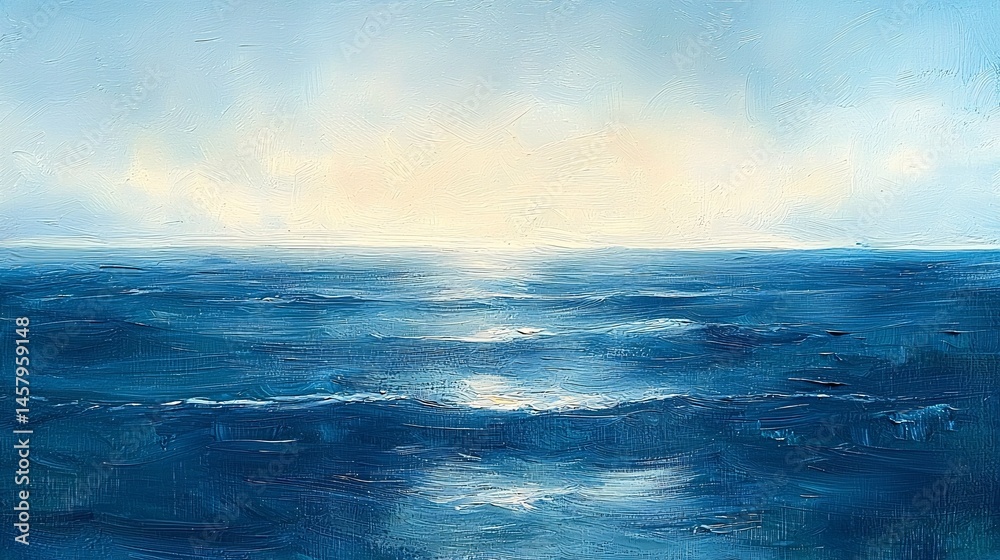 Obraz premium Quiet sea sunrise