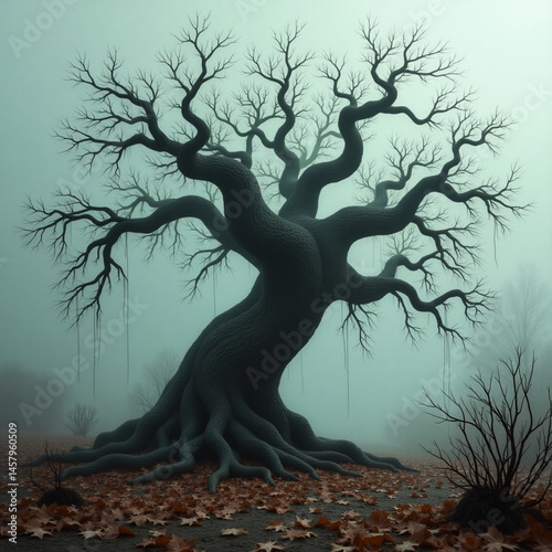 spooky tree in the forest