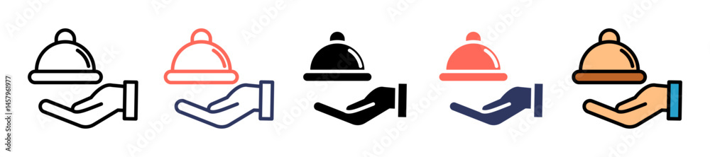 Fototapeta premium Catering multiple icon