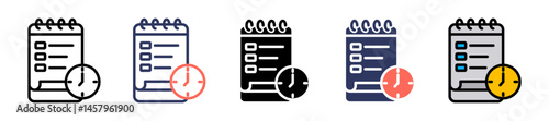 Scheduling multiple icon