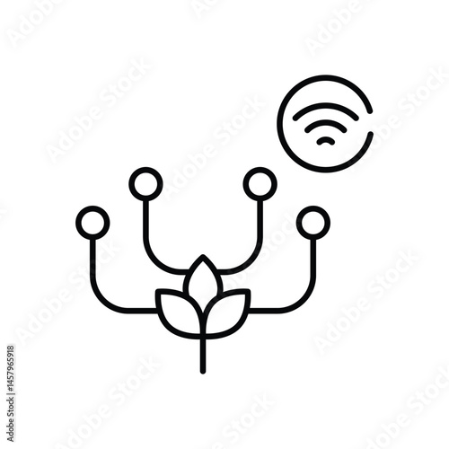IoT Farming vector icon stock illustration