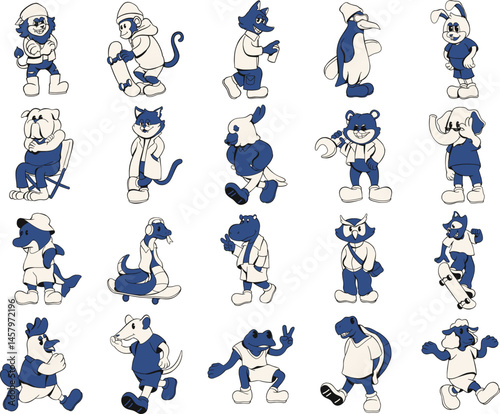 Outlaw Society Animal Illustration
