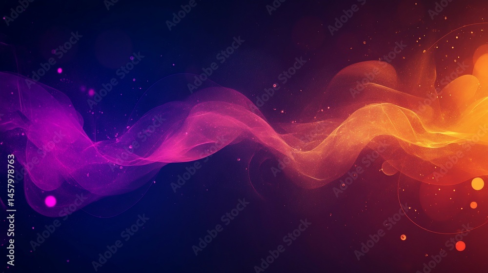 Obraz premium Nebulas Kiss A Cosmic Dance of Fire and Ice