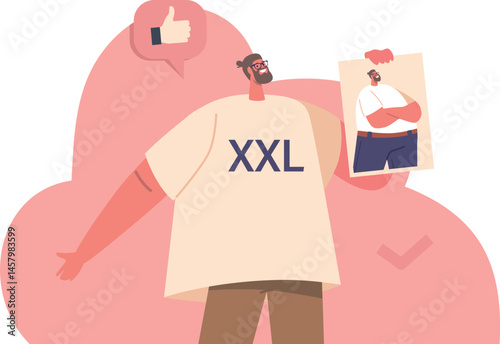 Man showing success of training