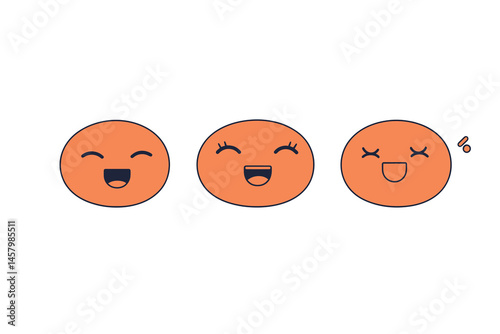 smiley face on white background