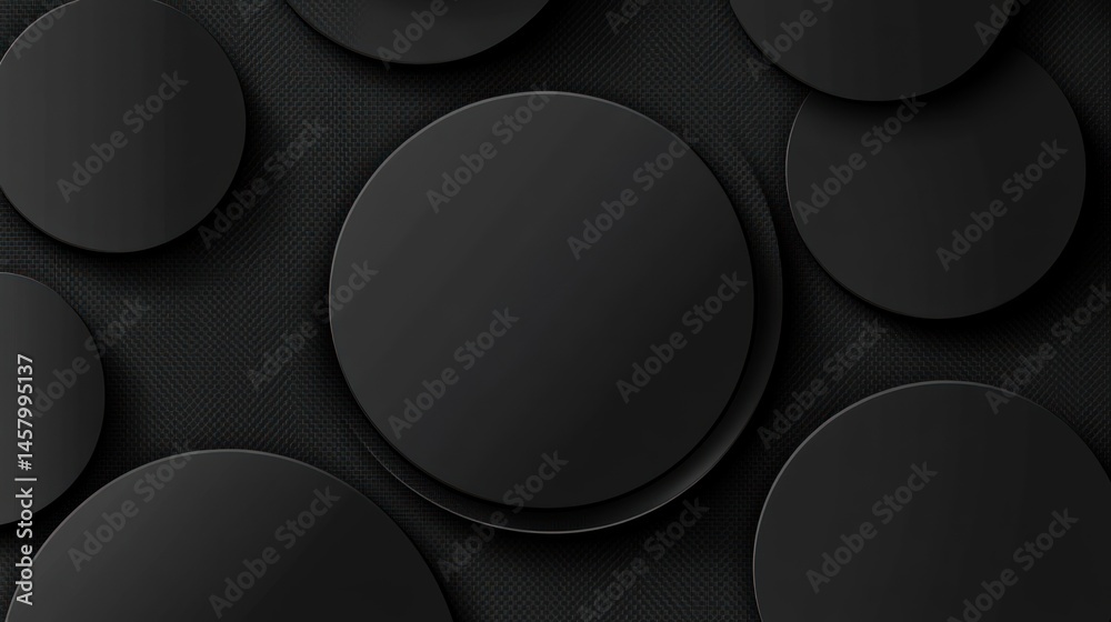 Sophisticated dark background with minimalist circle design for digital use