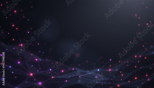 Dynamic abstract polygonal space digital universe visual art low poly environment futuristic concept
