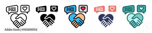 Business Networking multiple icon