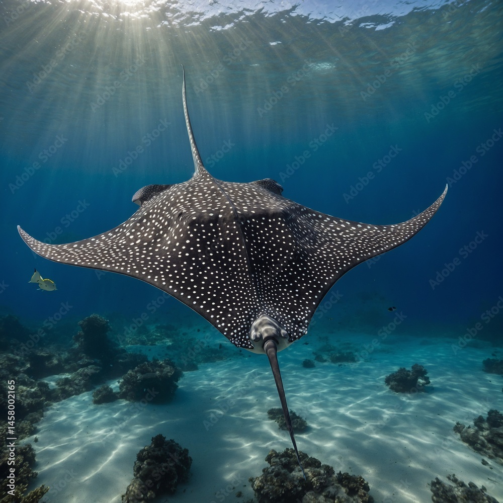 Fototapeta premium Eagle Ray’s Soaring Swim