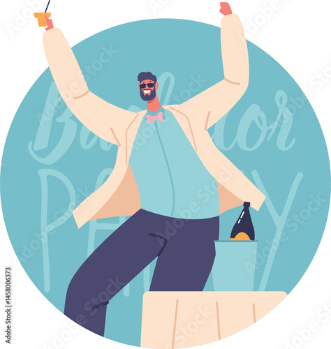 Man dancing at bachelor party