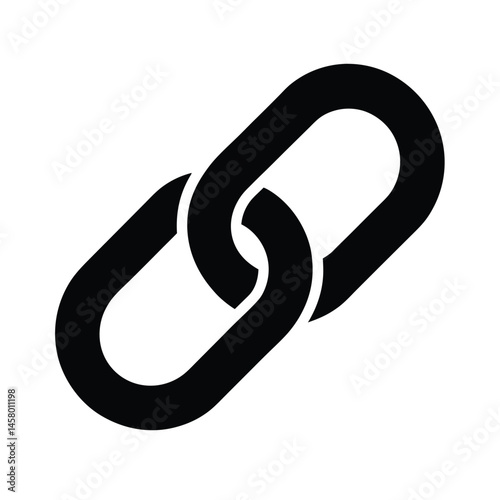 chain links stencil icon vector illustration