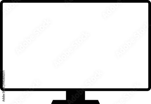 TV Monitor screen icon. screen symbol. Digital device sign. Responsive web design