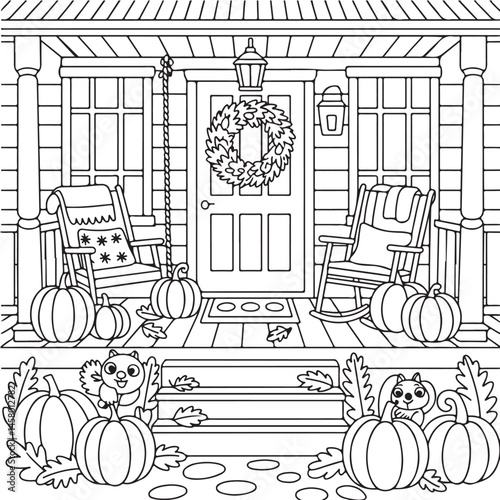  Autumn Coloring Pages For Adults