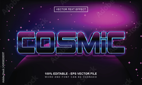 Cosmic Text Effect