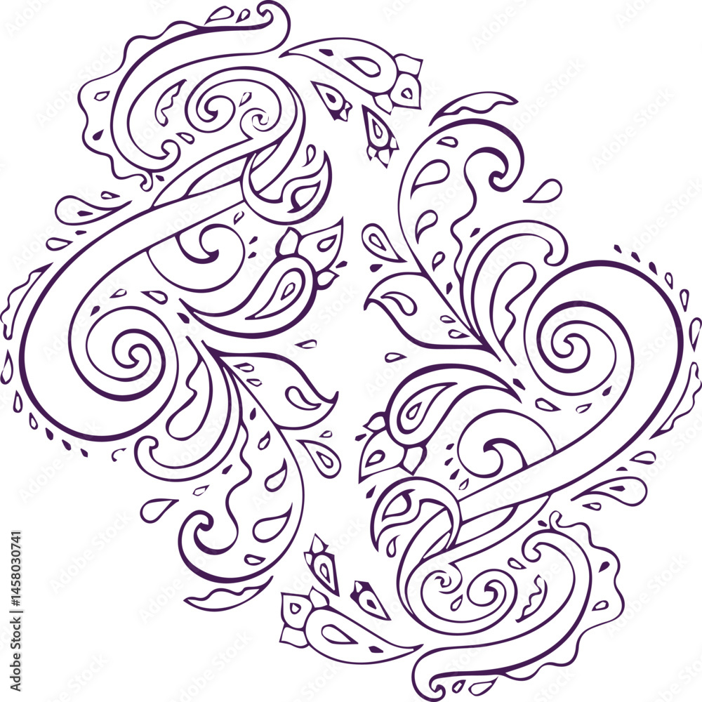 Beautiful flower art and mandala vector design Beautiful flower art and mandala vector design