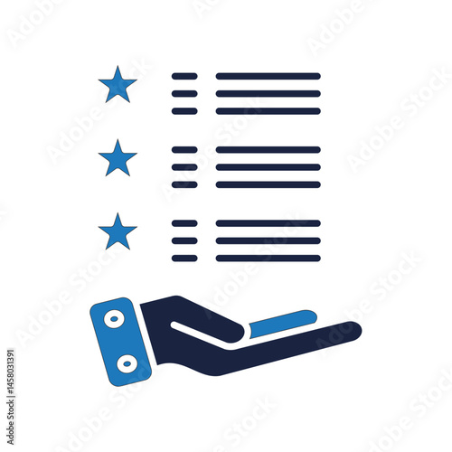 reliability icon style blue