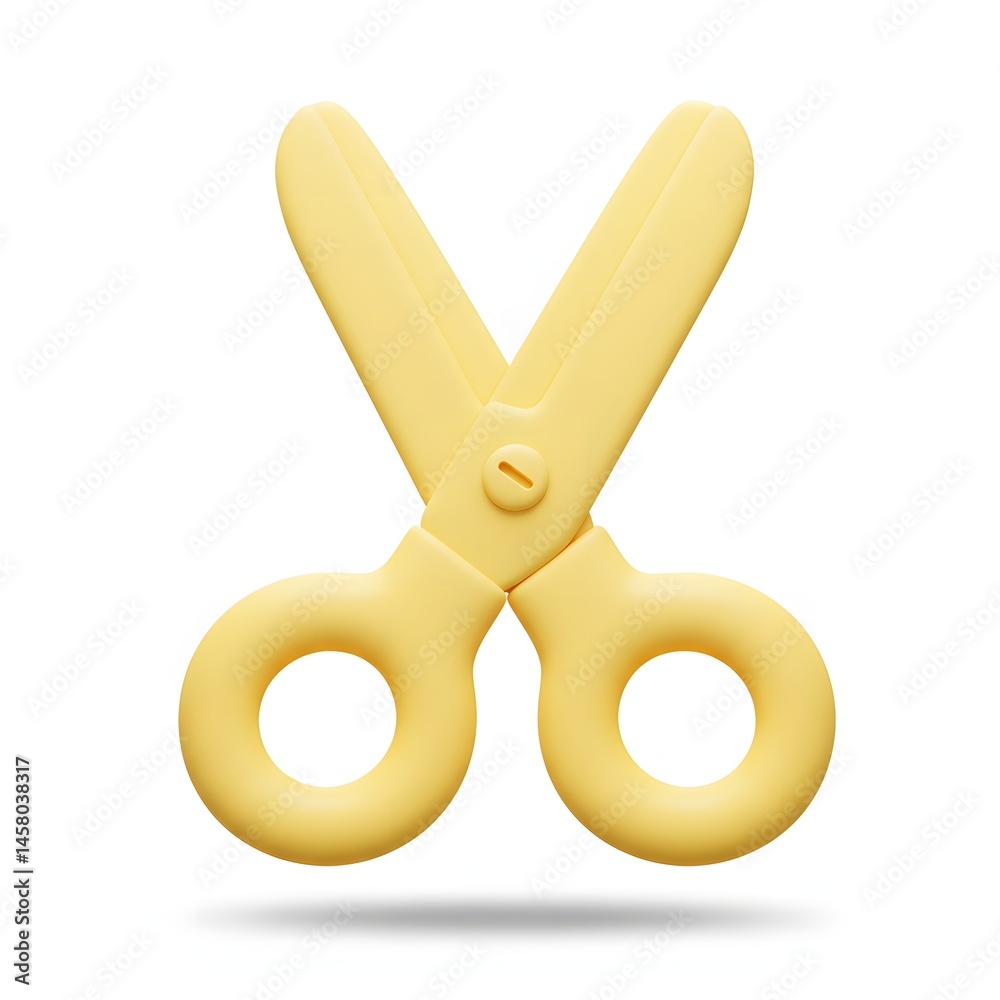 Pastel Yellow Child-Safe Scissors Perfect for Preschool Crafts and Early Learning Activities Pastel Yellow Child-Safe Scissors Perfect for Preschool Crafts and Early Learning Activities