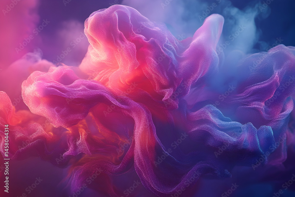 Fototapeta premium Vibrant swirling cloud formations in pastel hues.