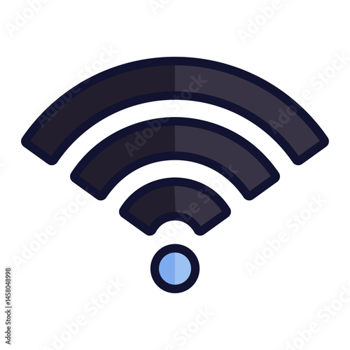 wireless network icon, wi fi icon, wi fi symbol. The icons employed in this instance to denote a wireless network, a Wi-Fi network, and a Wi-Fi symbol are respectively indicated as "wireless network