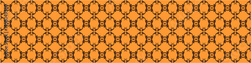 Elegant floral seamless pattern with intricate symmetrical designs. Perfect for wallpaper, fabric, textile, wrapping, background, or decorative use in digital and print projects.